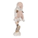 Clayre & Eef Decorative Figurine Child 4x3x10 cm Pink Plastic