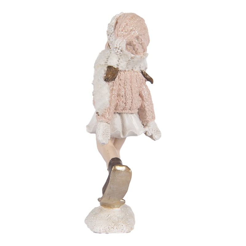 Clayre & Eef Decorative Figurine Child 4x3x10 cm Pink Plastic