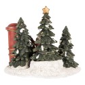 Clayre & Eef Christmas Decoration with LED Lighting Child 16x12x14 cm Red Plastic