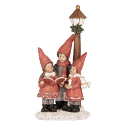 Clayre & Eef Christmas Decoration Figurine Children 11x8x21 cm Red Plastic