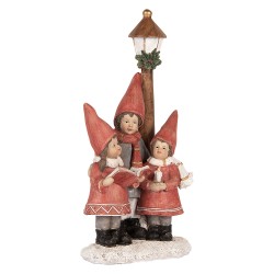Clayre & Eef Christmas Decoration Figurine Children 11x8x21 cm Red Plastic