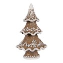 Clayre & Eef Christmas Decoration Figurine Christmas Tree 7x5x11 cm Brown Plastic