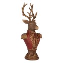 Clayre & Eef Decorative Figurine Deer 16x14x36 cm Brown Plastic