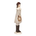 Clayre & Eef Decorative Figurine Girl 10x8x30 cm Grey Plastic