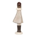 Clayre & Eef Decorative Figurine Girl 10x8x30 cm Grey Plastic