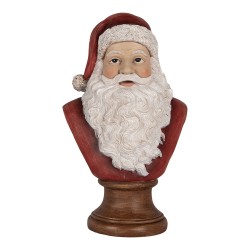 Clayre & Eef Christmas Decoration Figurine Christmas Tree 18x12x30 cm Red Plastic