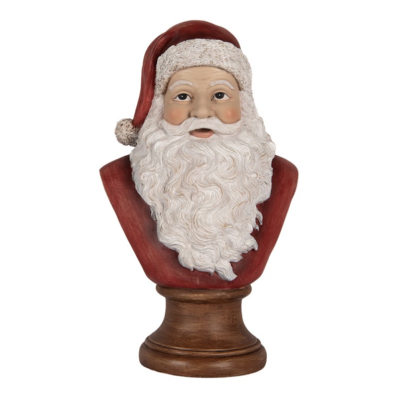 Clayre & Eef Christmas Decoration Figurine Christmas Tree 18x12x30 cm Red Plastic