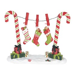 Clayre & Eef Christmas Decoration Figurine Candy Cane 32x10x25 cm Red Plastic