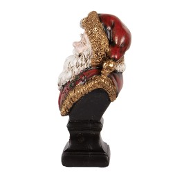 Clayre & Eef Christmas Decoration Figurine Santa Claus 10x8x17 cm Red Plastic