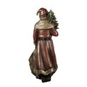 Clayre & Eef Christmas Decoration Figurine Santa Claus 24x17x47 cm Red Plastic
