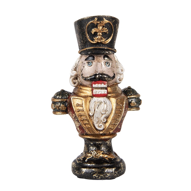 Clayre & Eef Christmas Decoration Figurine Nutcracker 9x6x15 cm Red Plastic