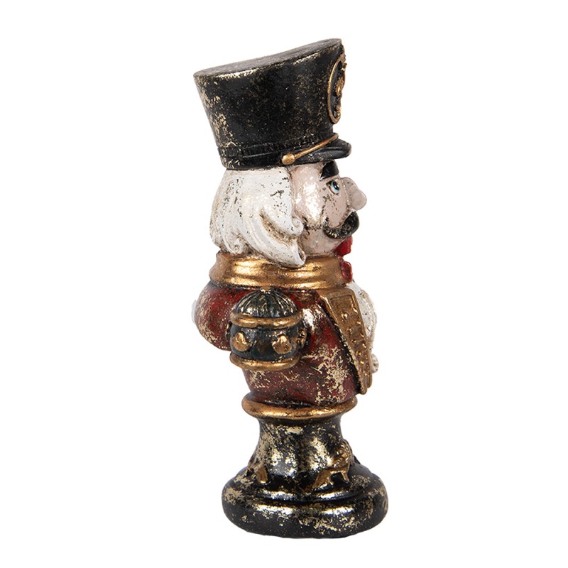 Clayre & Eef Christmas Decoration Figurine Nutcracker 9x6x15 cm Red Plastic