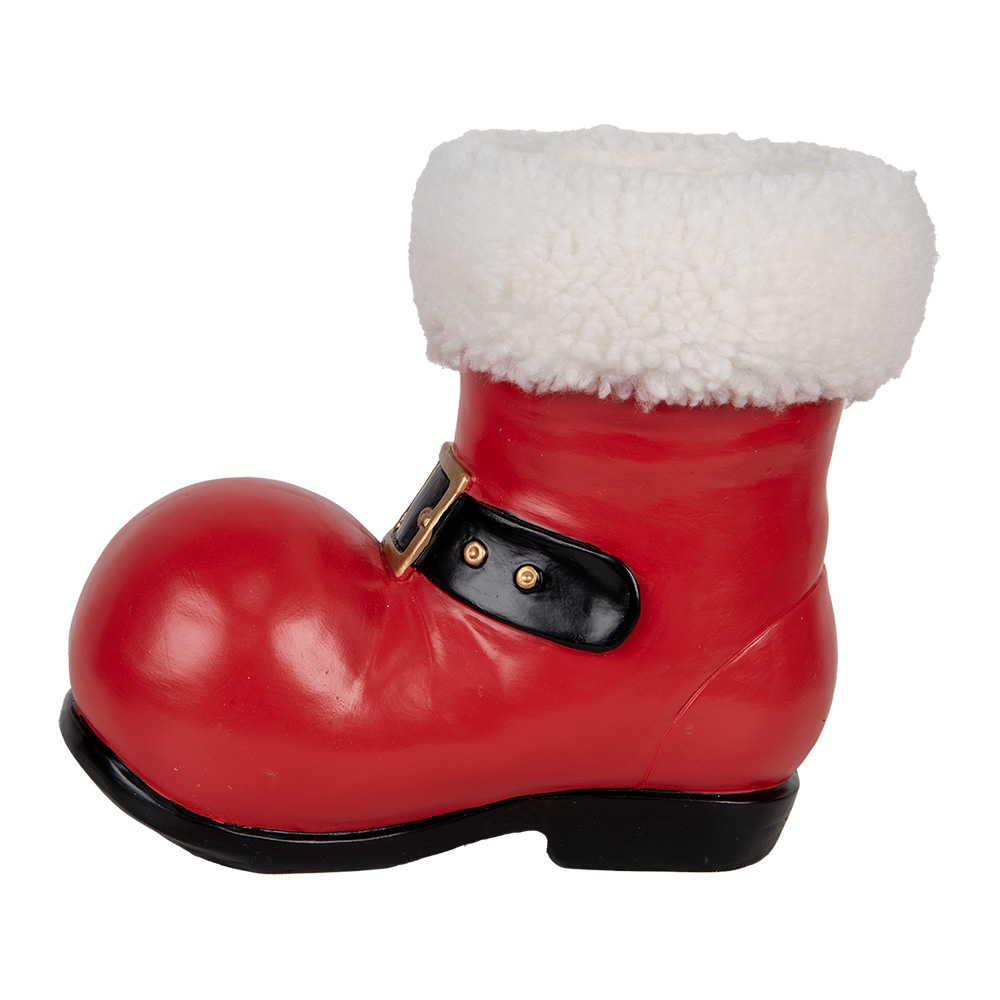 Clayre & Eef Kerstdecoratie Beeld 25x15x22 cm Rood Kunststof afbeelding 1