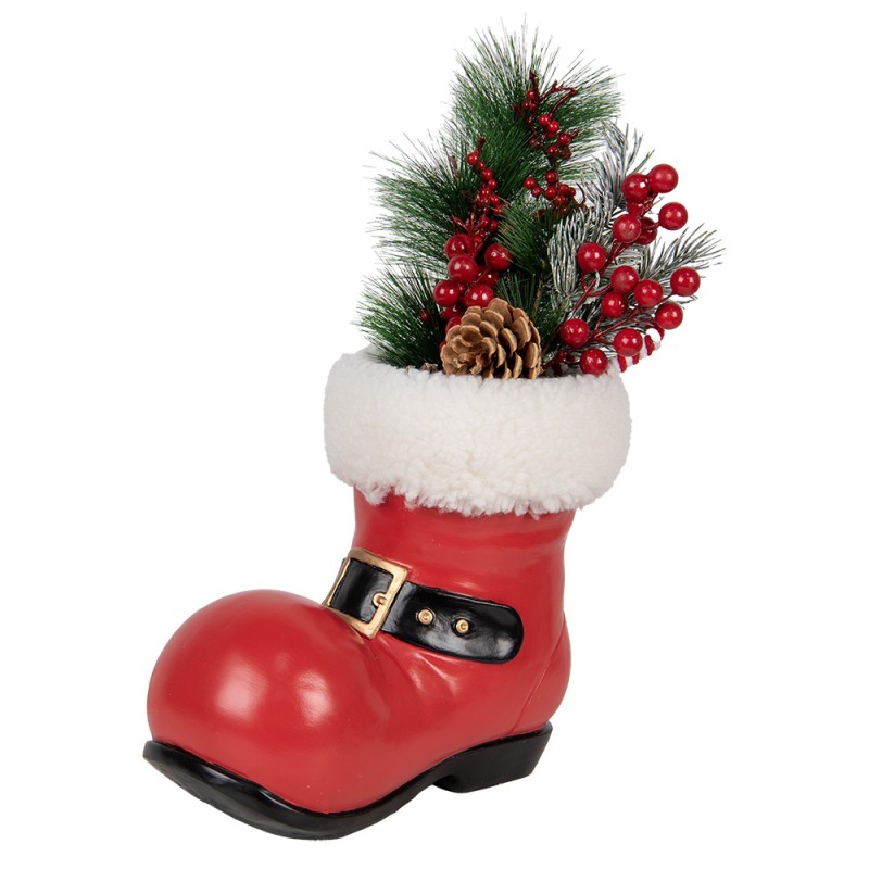 Clayre & Eef Décoration de Noël Image 25x15x22 cm Rouge Plastique