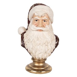 Clayre & Eef Décoration de Noël Image Père Noël 17x15x27 cm Rouge Plastique