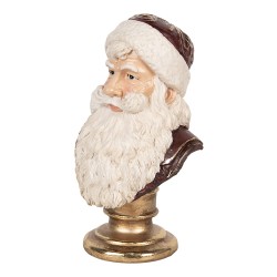 Clayre & Eef Décoration de Noël Image Père Noël 17x15x27 cm Rouge Plastique