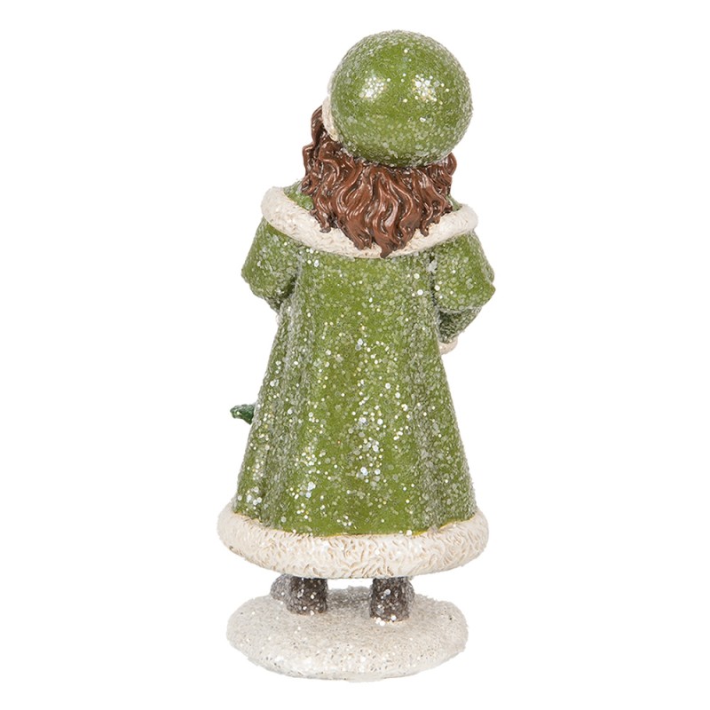 Clayre & Eef Statuetta decorativa Bambino 8x9x18 cm Rosa Plastica