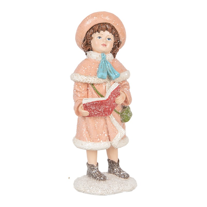 Clayre & Eef Statuetta decorativa Bambino 7x8x18 cm Blu Plastica