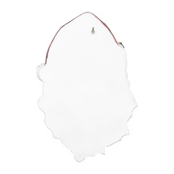Clayre & Eef Décoration murale Père Noël 32x9x45 cm Blanc Rouge Plastique