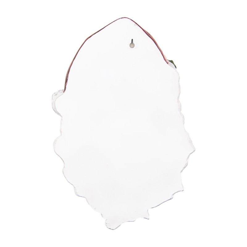 Clayre & Eef Décoration murale Père Noël 32x9x45 cm Blanc Rouge Plastique