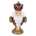 Clayre & Eef Décoration de Noël Image Père Noël 15x10x26 cm Rouge Plastique