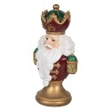 Clayre & Eef Décoration de Noël Image Père Noël 15x10x26 cm Rouge Plastique