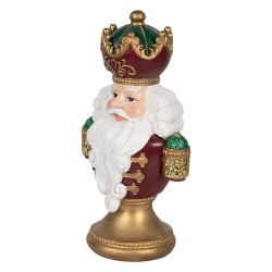 Clayre & Eef Décoration de Noël Image Père Noël 15x10x26 cm Rouge Plastique