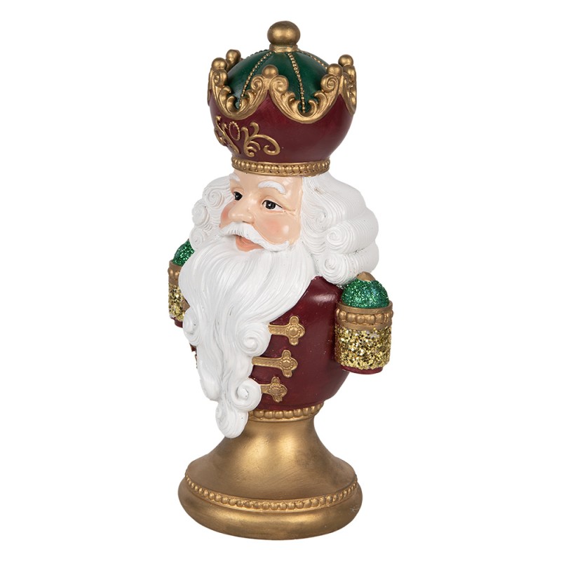 Clayre & Eef Décoration de Noël Image Père Noël 15x10x26 cm Rouge Plastique