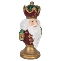 Clayre & Eef Décoration de Noël Image Père Noël 15x10x26 cm Rouge Plastique