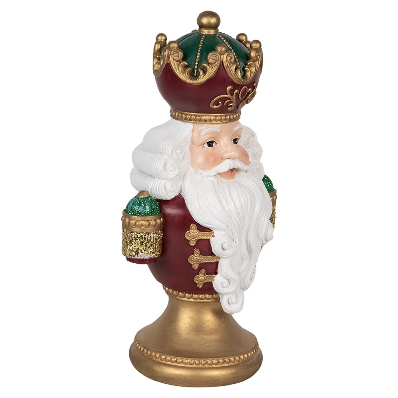 Clayre & Eef Décoration de Noël Image Père Noël 15x10x26 cm Rouge Plastique