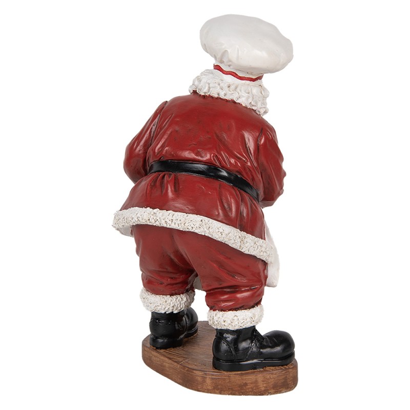 Clayre & Eef Décoration de Noël Image Père Noël 17x16x28 cm Rouge Plastique