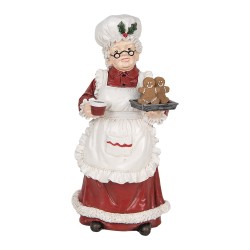 Clayre & Eef Décoration de Noël Image 15x15x30 cm Rouge Plastique