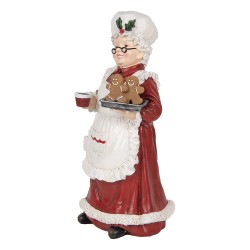 Clayre & Eef Décoration de Noël Image 15x15x30 cm Rouge Plastique