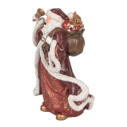 Clayre & Eef Décoration de Noël Image Père Noël 15x11x20 cm Rouge Plastique