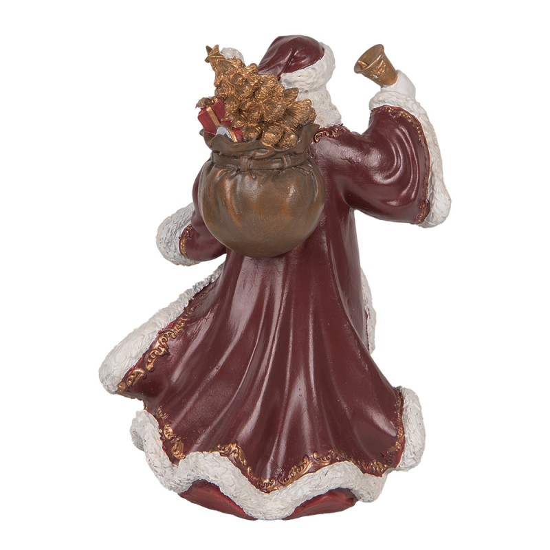 Clayre & Eef Décoration de Noël Image Père Noël 15x11x20 cm Rouge Plastique