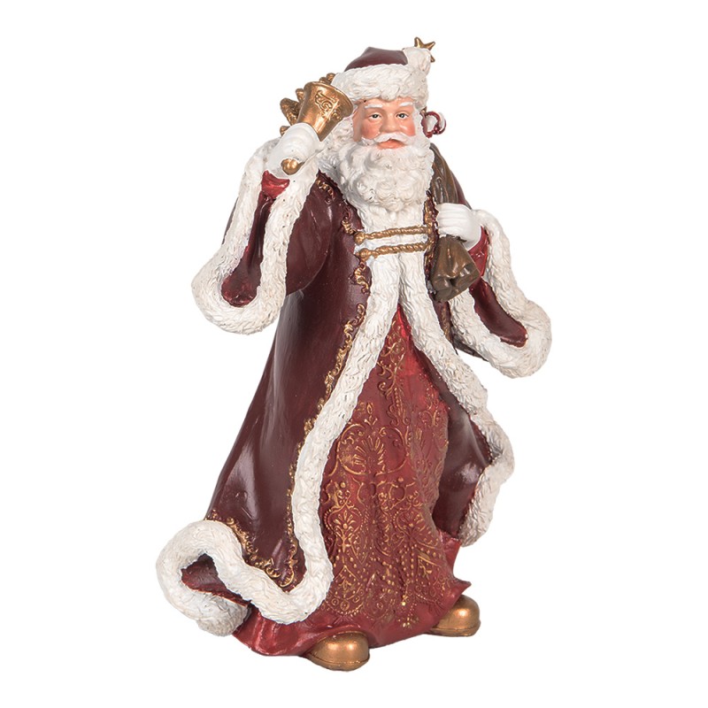 Clayre & Eef Décoration de Noël Image Père Noël 15x11x20 cm Rouge Plastique