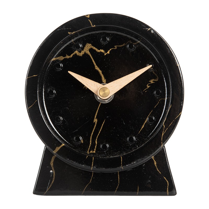 Gabriël Horloge de table 11x4x12 cm Noir Métal