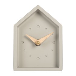 Gabriël Tafelklok 10x4x13 cm Grijs Metaal