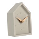 Gabriël Horloge de table 10x4x13 cm Gris Métal