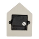 Gabriël Horloge de table 10x4x13 cm Gris Métal