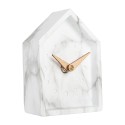 Gabriël Horloge de table 10x4x13 cm Blanc Métal