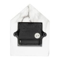 Gabriël Horloge de table 10x4x13 cm Blanc Métal