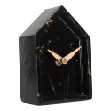 Gabriël Horloge de table 10x4x13 cm Noir Métal