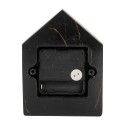 Gabriël Horloge de table 10x4x13 cm Noir Métal