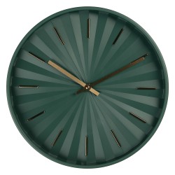 Gabriël Wandklok Ø 31x5 cm Groen Kunststof