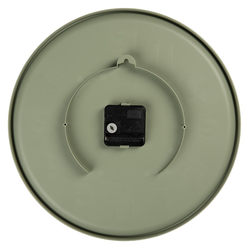Gabriël Wall Clock Ø 32x4 cm Green Plastic
