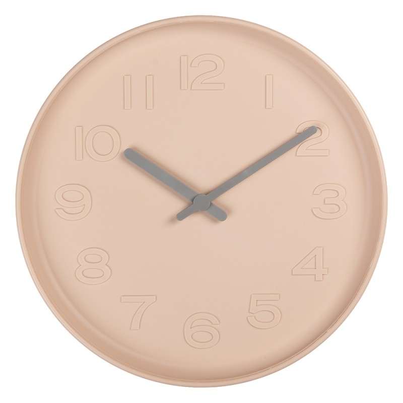 Gabriël Orologio da parete Ø 32x4 cm Rosa Plastica