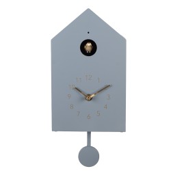 Gabriël Koekoeksklok 16x9x25 cm Blauw Kunststof