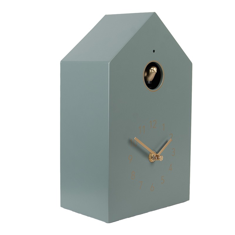 Gabriël Cuckoo clock 16x9x25 cm Green Plastic