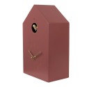 Gabriël Pendule à coucou 16x9x25 cm Rose Plastique